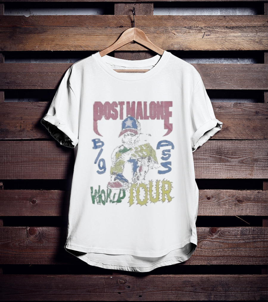 Post Malone Celebrate USA 4th Of July 2026 Big Ass World Tour B/9 World Four T-Shirt