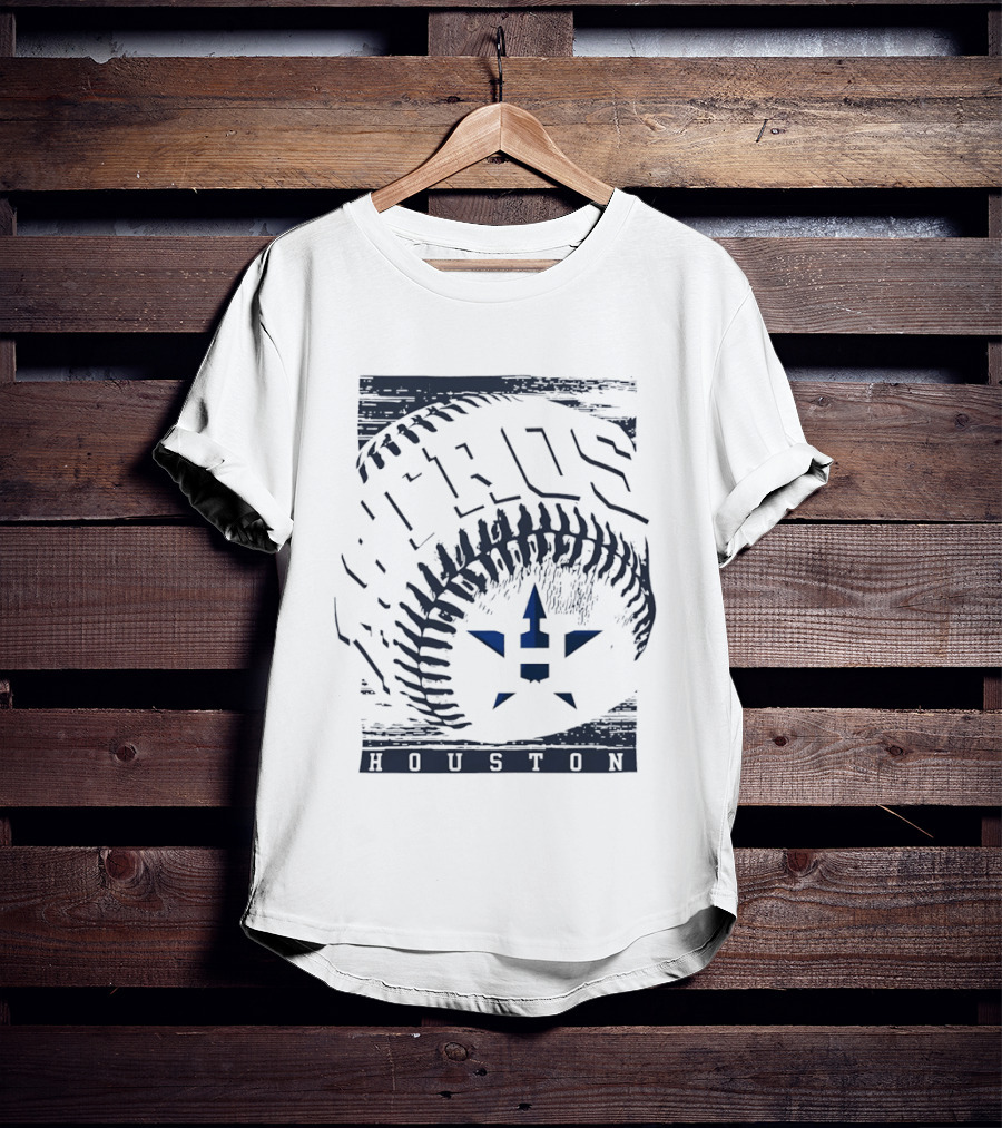 Houston Astros Hros Baseball MLB Team Icon Blue T-Shirt