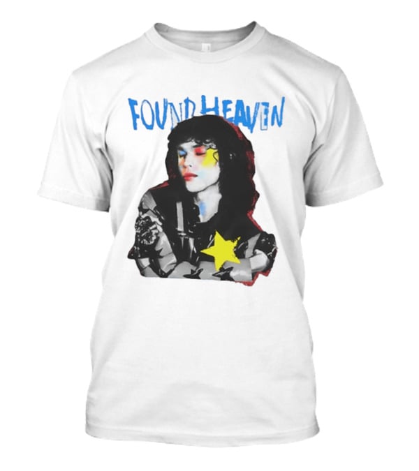 Found Heaven On Tour 2024 Dateback Washed Black Star T-Shirt