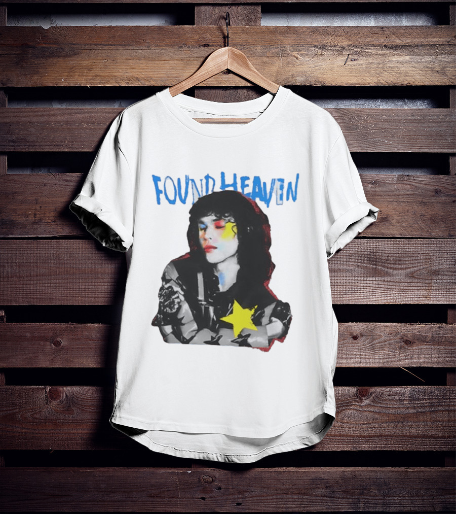 Found Heaven On Tour 2024 Dateback Washed Black Star T-Shirt