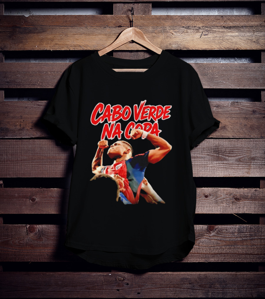 Cabo Verde Na Copa Cape Verde National Football Team Fan Pride Hélio Varela T-Shirt