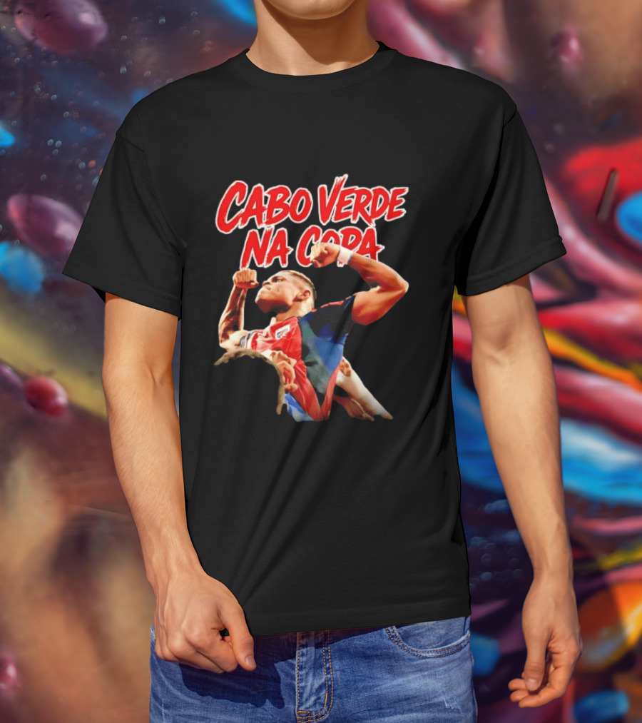 Cabo Verde Na Copa Cape Verde National Football Team Fan Pride Hélio Varela T-Shirt