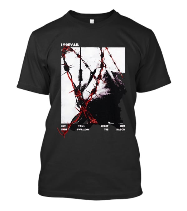 I Prevail Cut Your Heart Out Swallow The Razor Barbed Wire T-Shirt