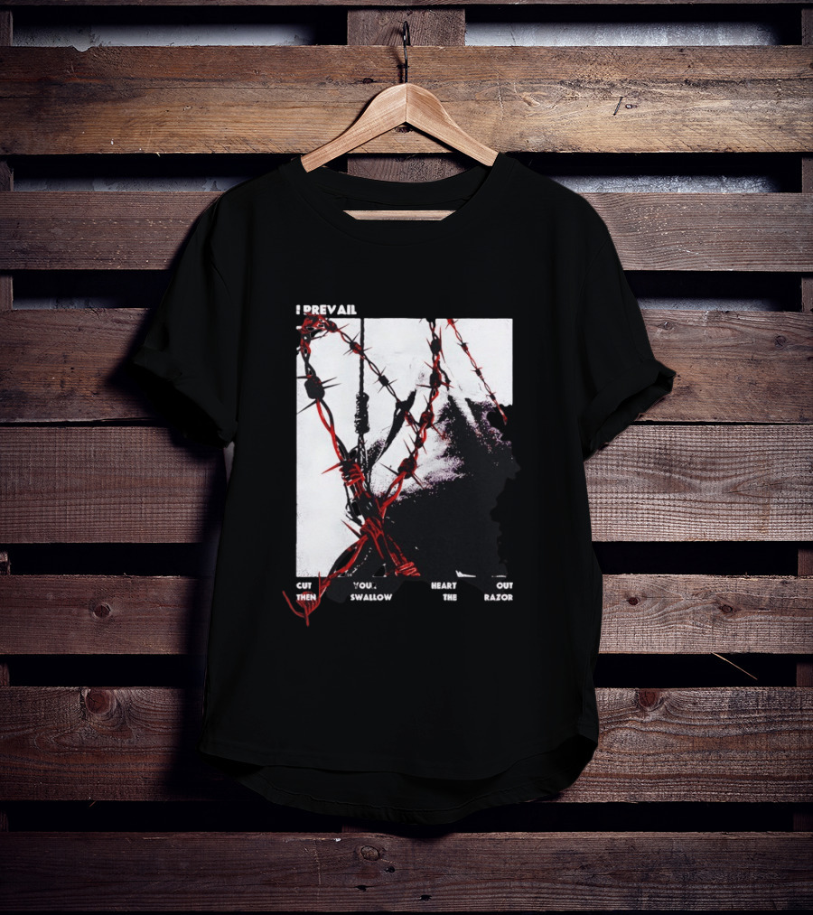 I Prevail Cut Your Heart Out Swallow The Razor Barbed Wire T-Shirt