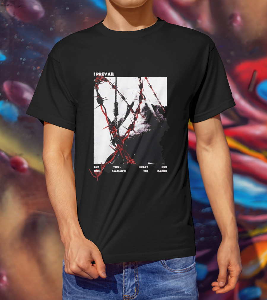 I Prevail Cut Your Heart Out Swallow The Razor Barbed Wire T-Shirt