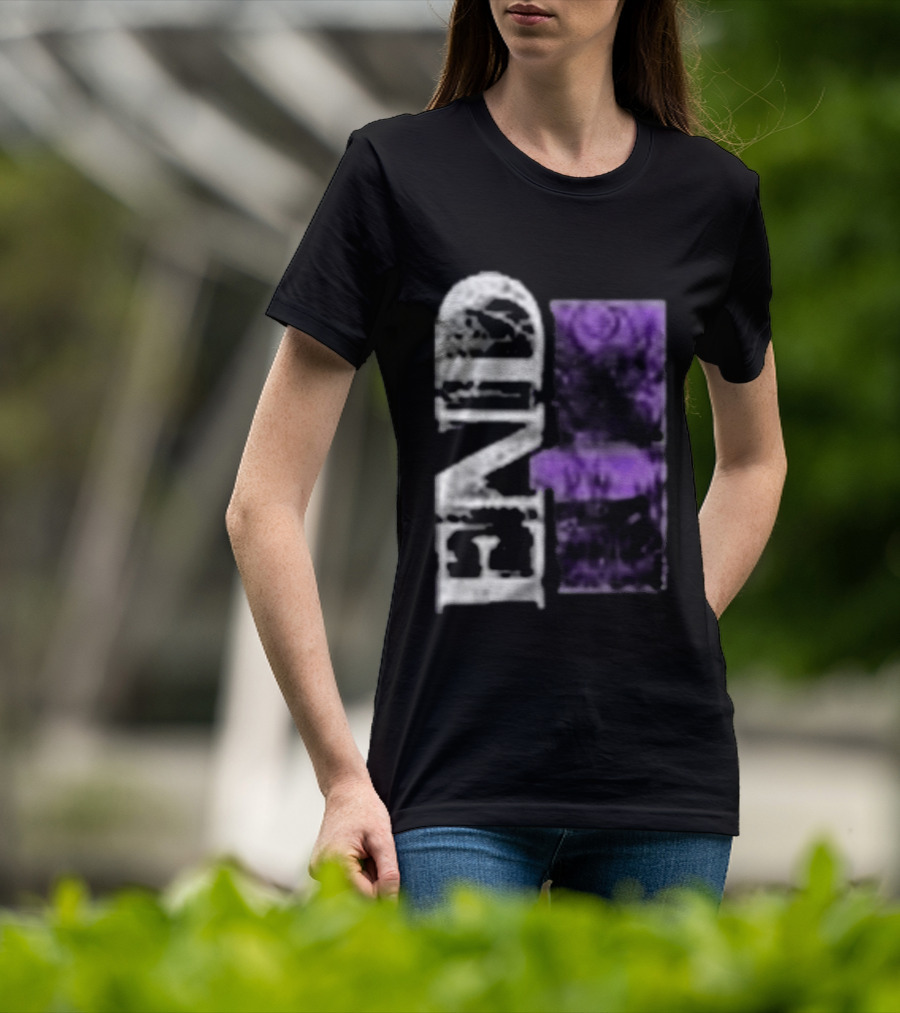 Closed Casket Activities End Victim Purple Black T-Shirt