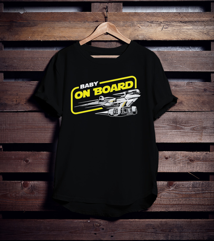 Star Wars Baby On Board X Wing Spaceship T-Shirt