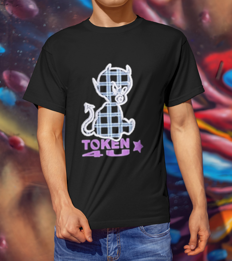 Token NYC Plaid Baby Devil Star T-Shirt