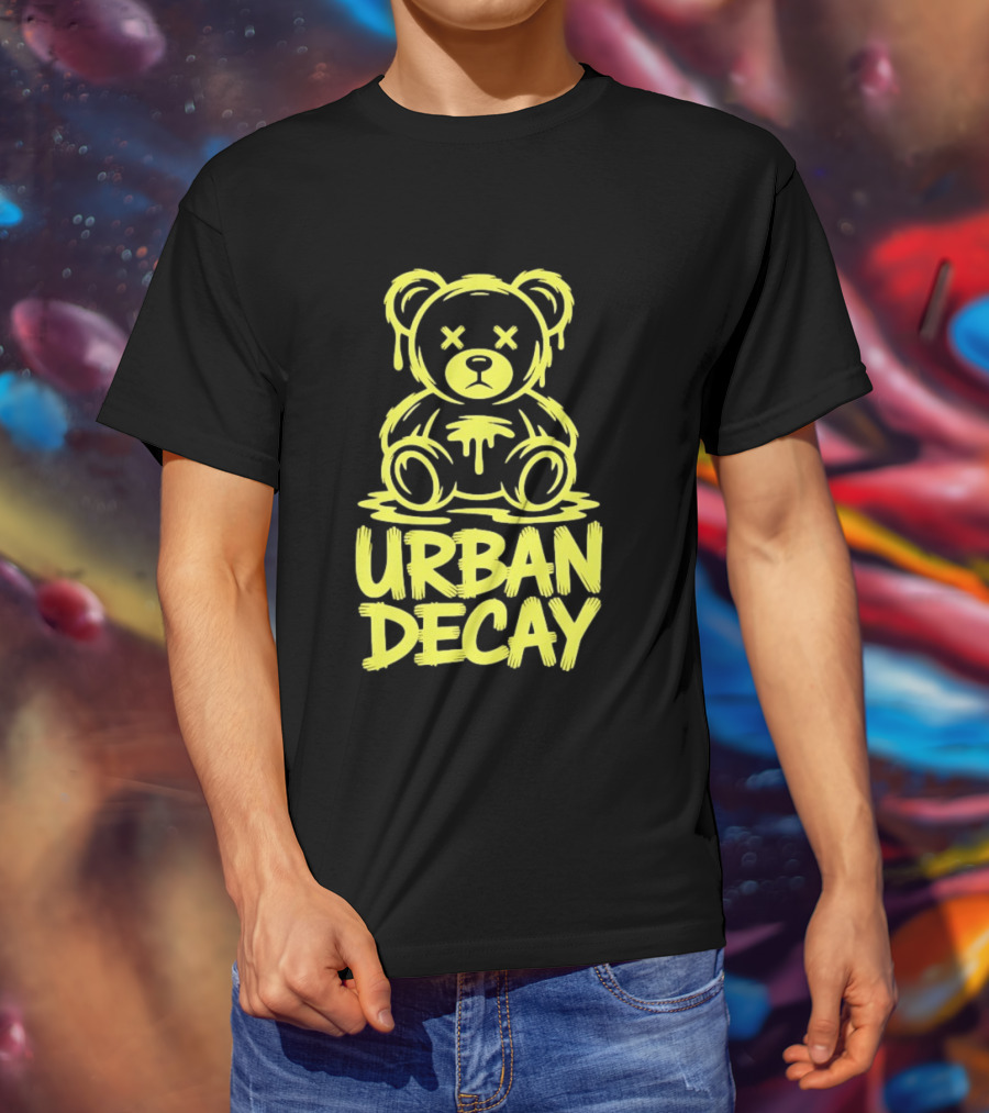 Teddy Bear Urban Decay Dripping Graffiti T-Shirt