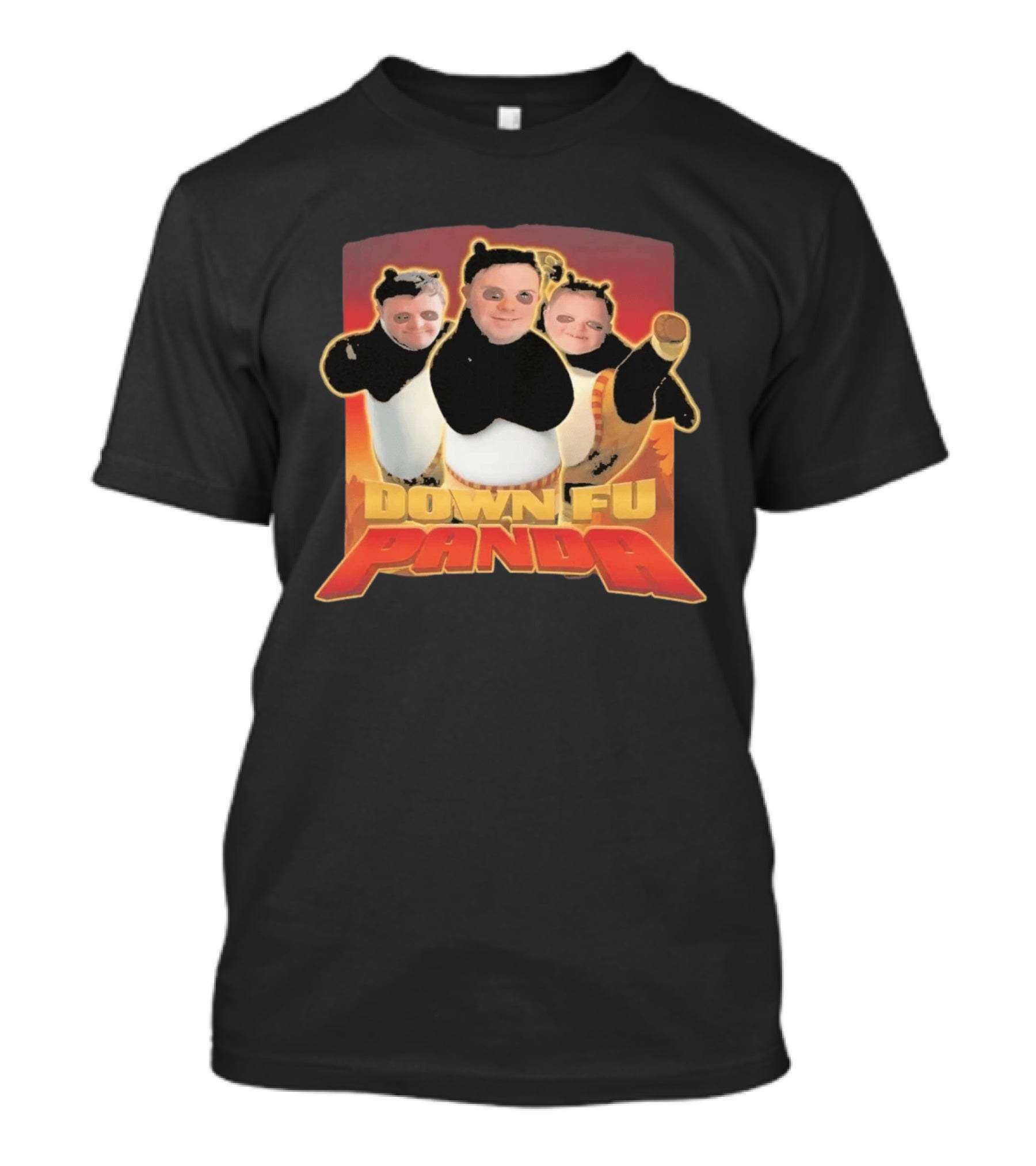 Down Fu Panda Movie Parody Humor Costume T-Shirt