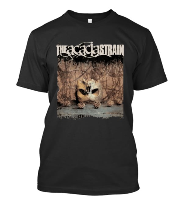 The Acacia Strain The Dead Walk Album Mask Skull Image T-Shirt
