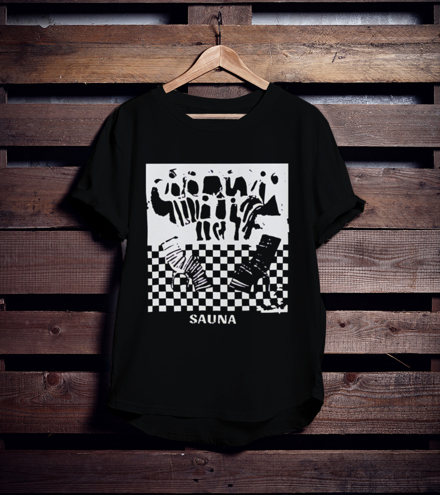 Finding Emily Sauna Angourie Rice Black And White Checkered T-Shirt