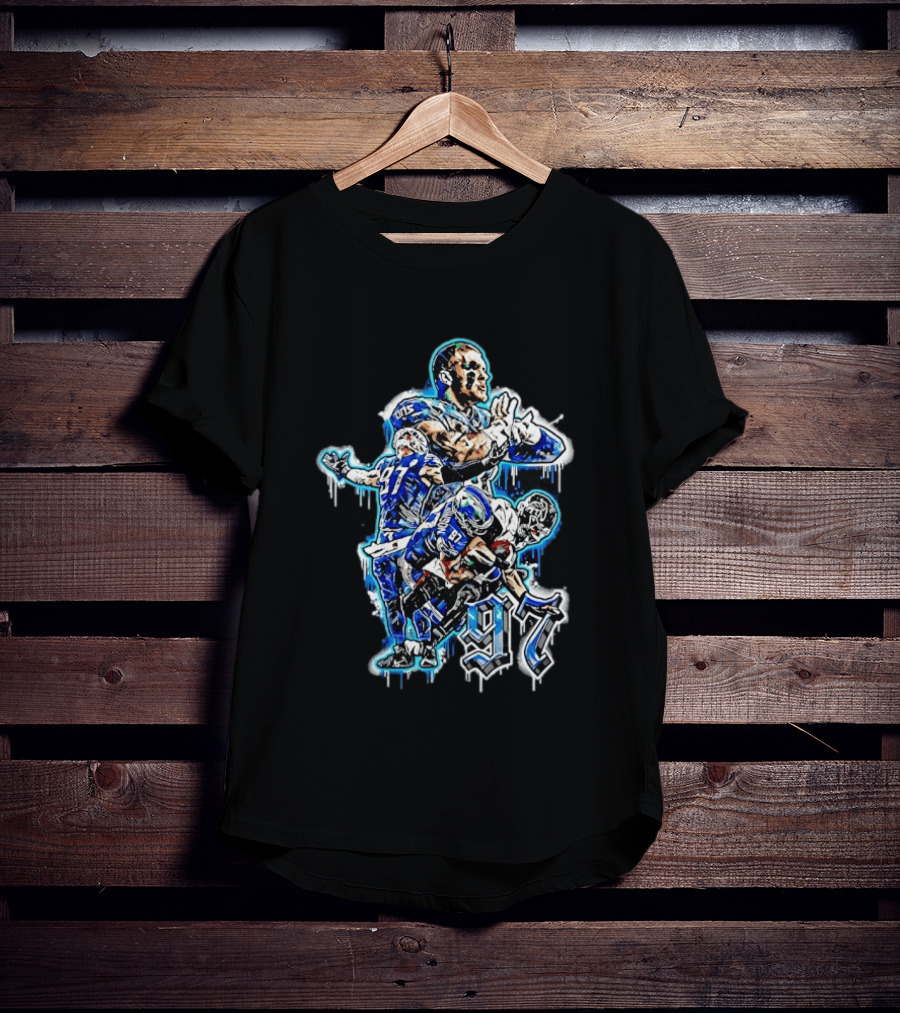 Aidan Hutchinson Detroit Lions 97 Defensive Highlights T-Shirt