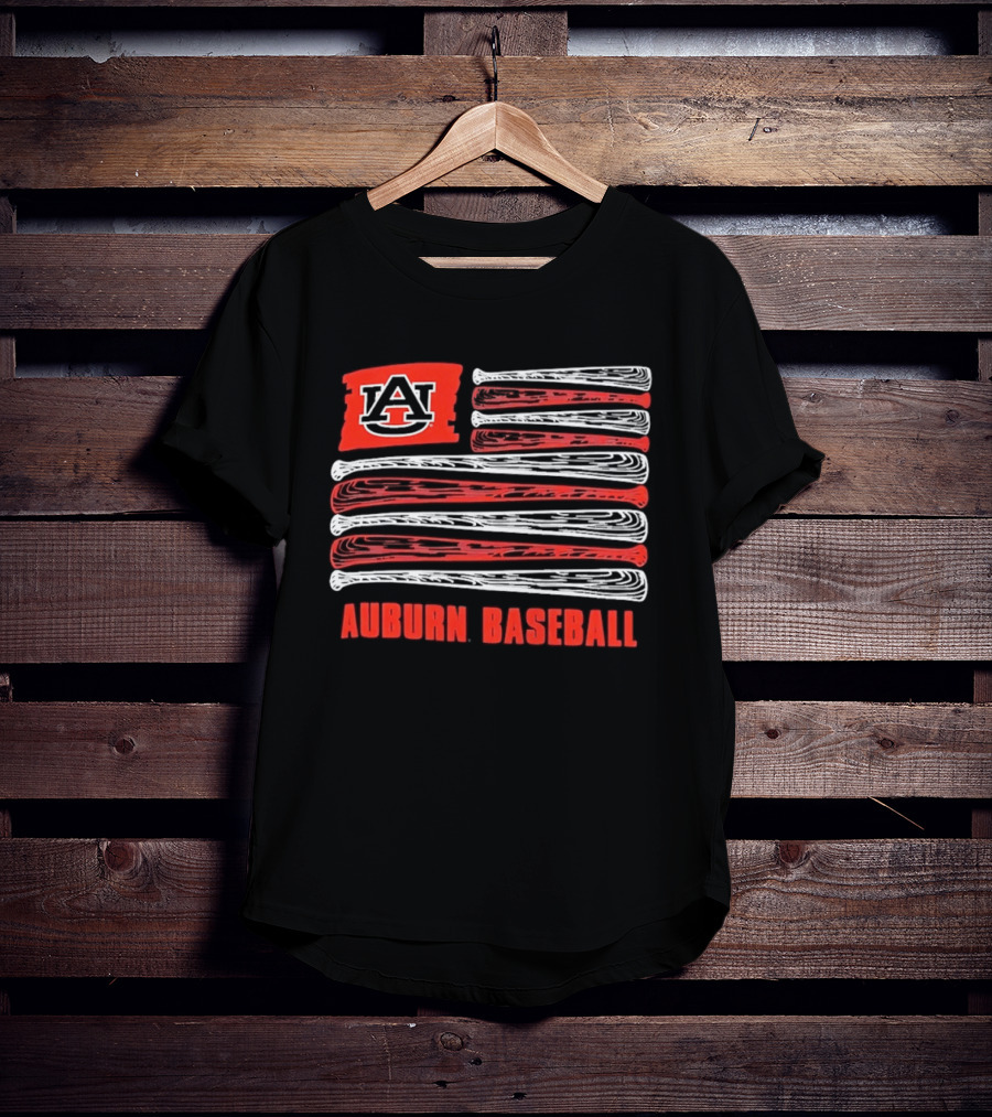 Auburn Tigers America's 250 Flag Baseball Team Spirit T-Shirt