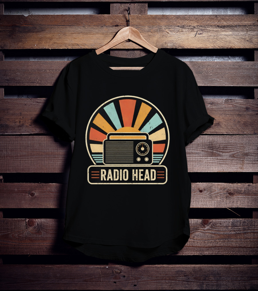 Radio Head Vintage Sunset Radio Vibes T-Shirt