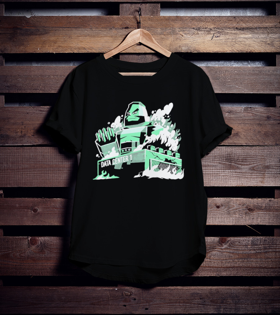 Data Center 1 Final Fantasy Avalanche AI Block Robot T-Shirt