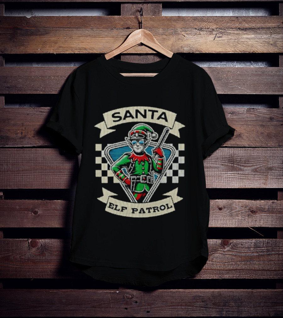 Santa Elf Patrol Festive Fun Christmas Adventure T-Shirt