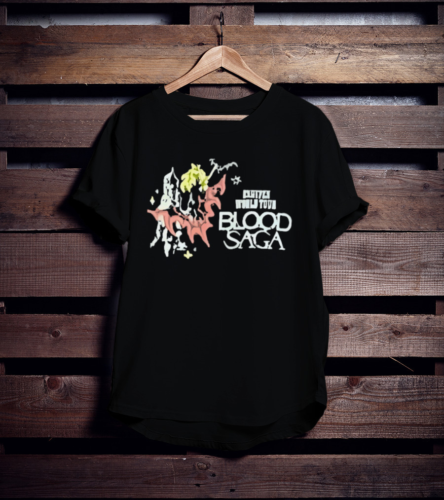 Sunoo Wearing Enhypen Blood Saga World Tour T-Shirt