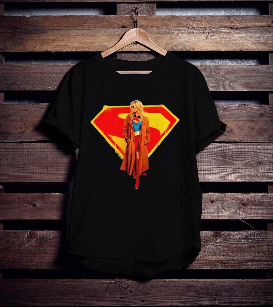 Supergirl 2026 Movie Iconic Superhero Emblem Heroine Coat T-Shirt