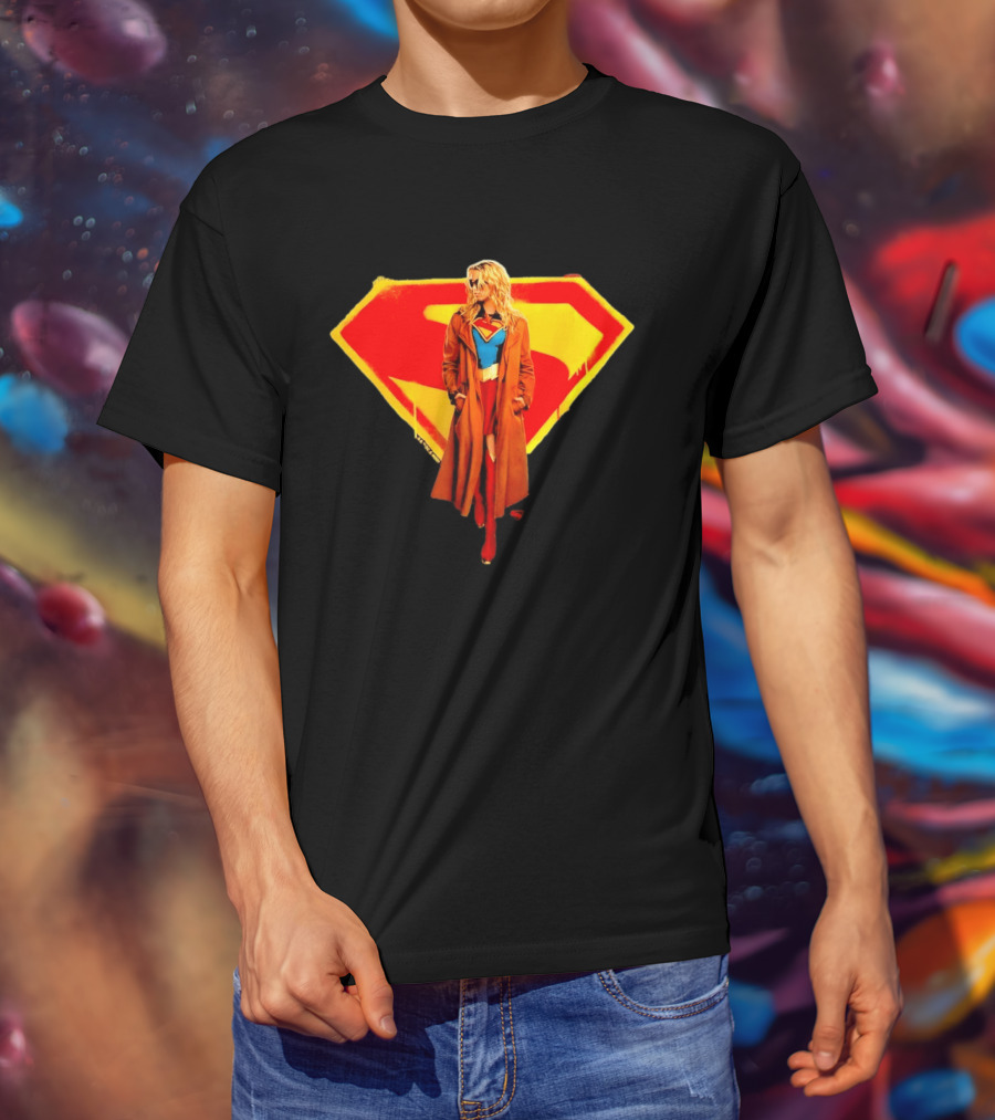 Supergirl 2026 Movie Iconic Superhero Emblem Heroine Coat T-Shirt