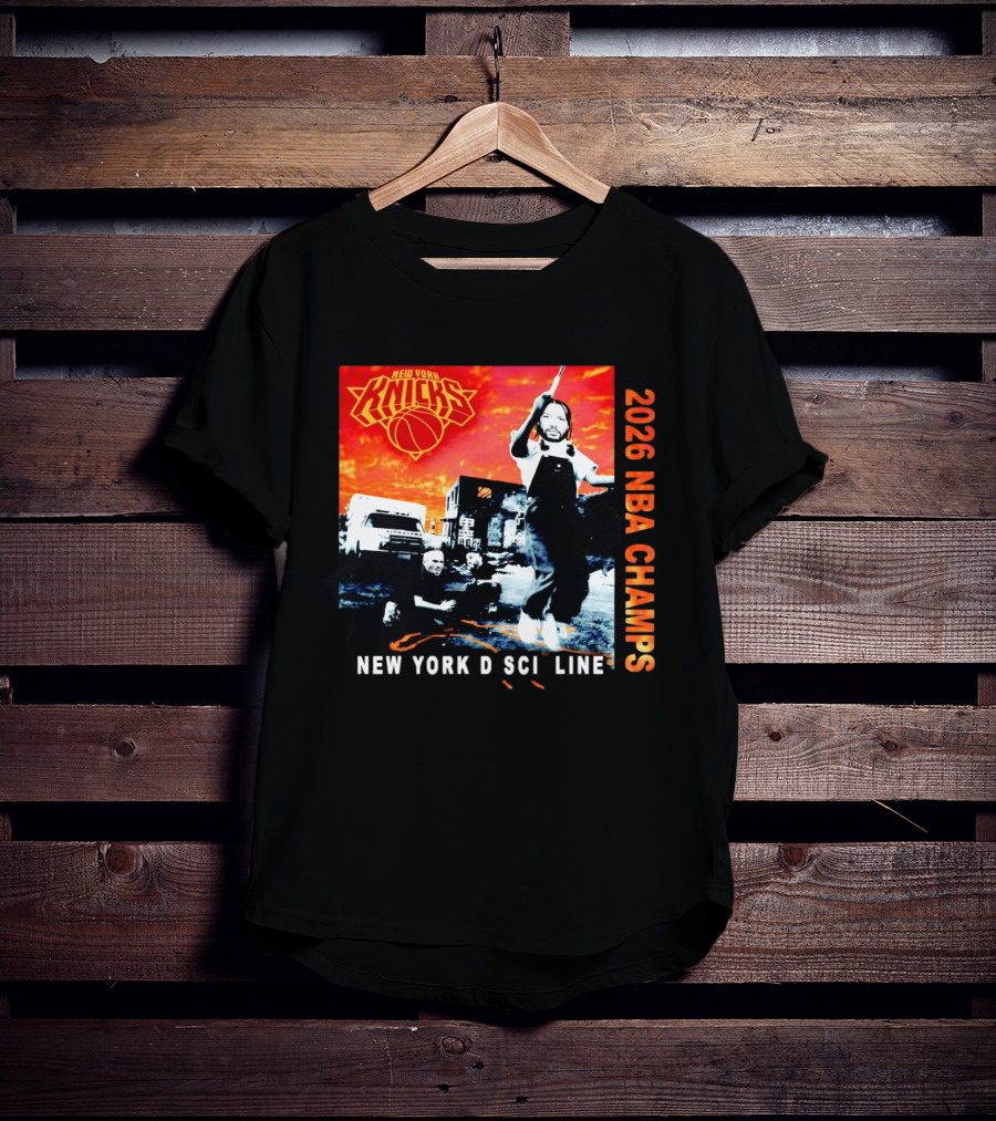 New York Knicks 2026 NBA Champs New York Discipline Rap Album T-Shirt