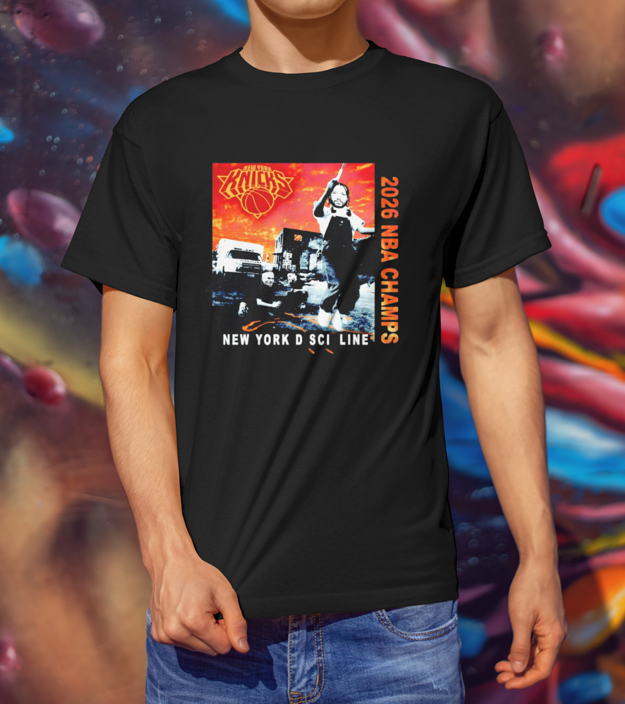 New York Knicks 2026 NBA Champs New York Discipline Rap Album T-Shirt