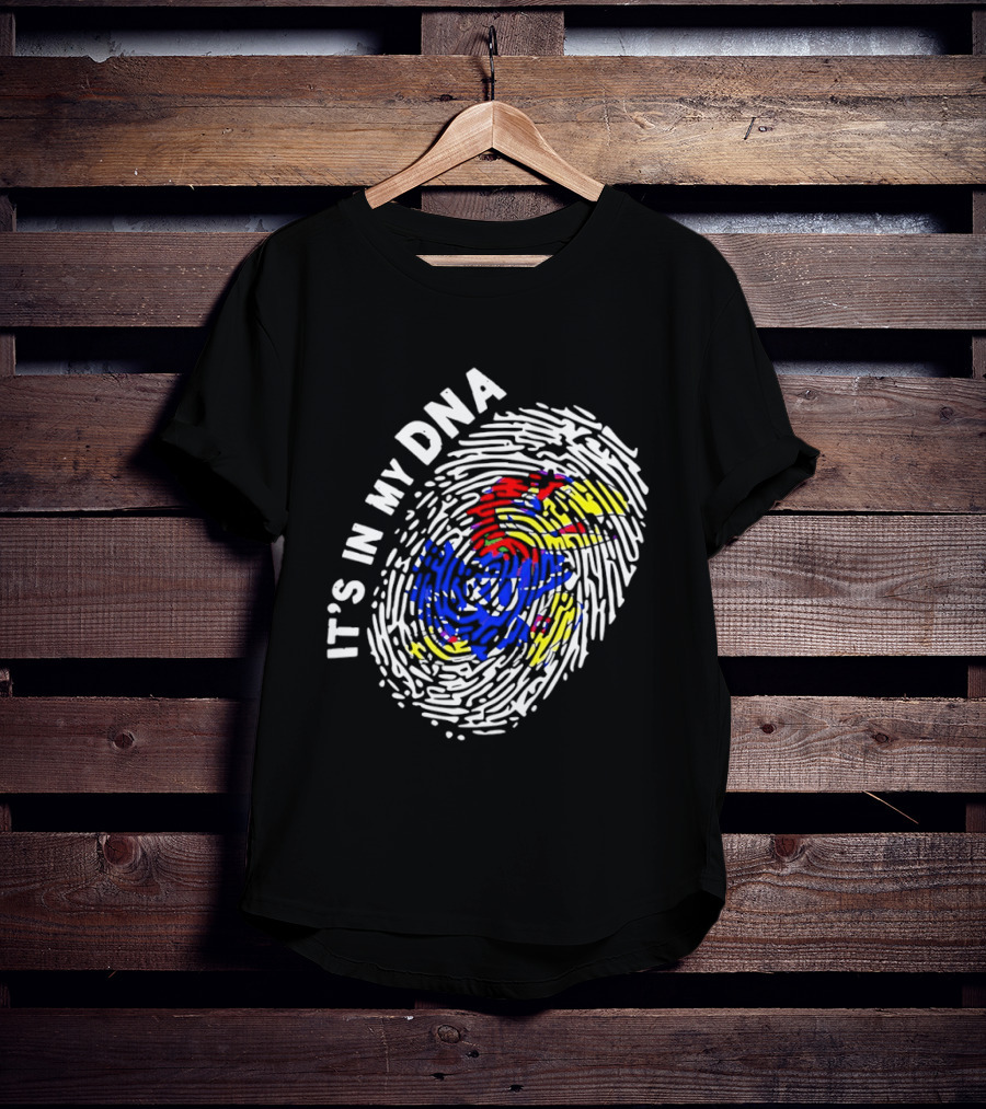 Kansas Jayhawks It's In My DNA Fingerprint T-Shirt