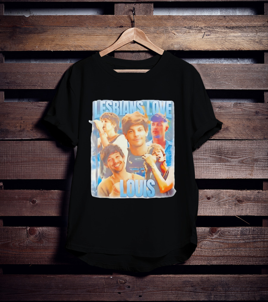 Lesbians Love Louis Tomlinson Faces T-Shirt