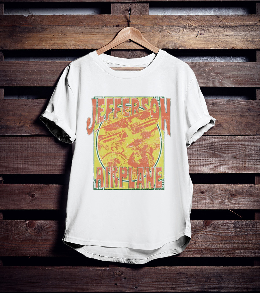 Jefferson Airplane Distressed Vintage Band Art Psychedelic 60s T-Shirt