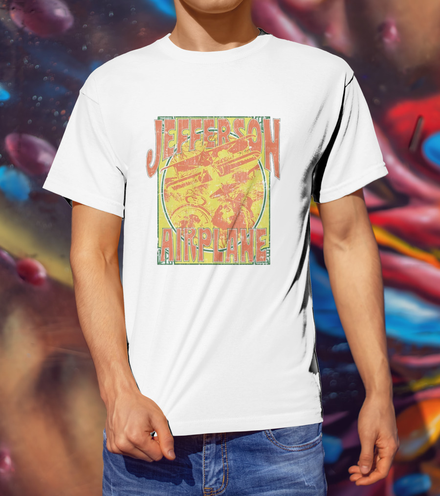 Jefferson Airplane Distressed Vintage Band Art Psychedelic 60s T-Shirt