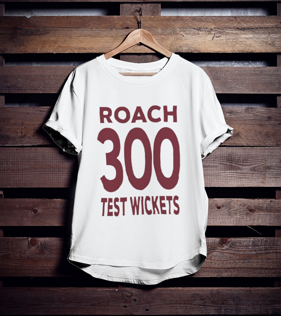 Roach 300 Test Wickets West Indies Cricket Milestone T-Shirt