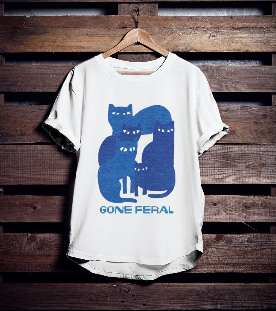 Gone Feral Cats Group T-Shirt