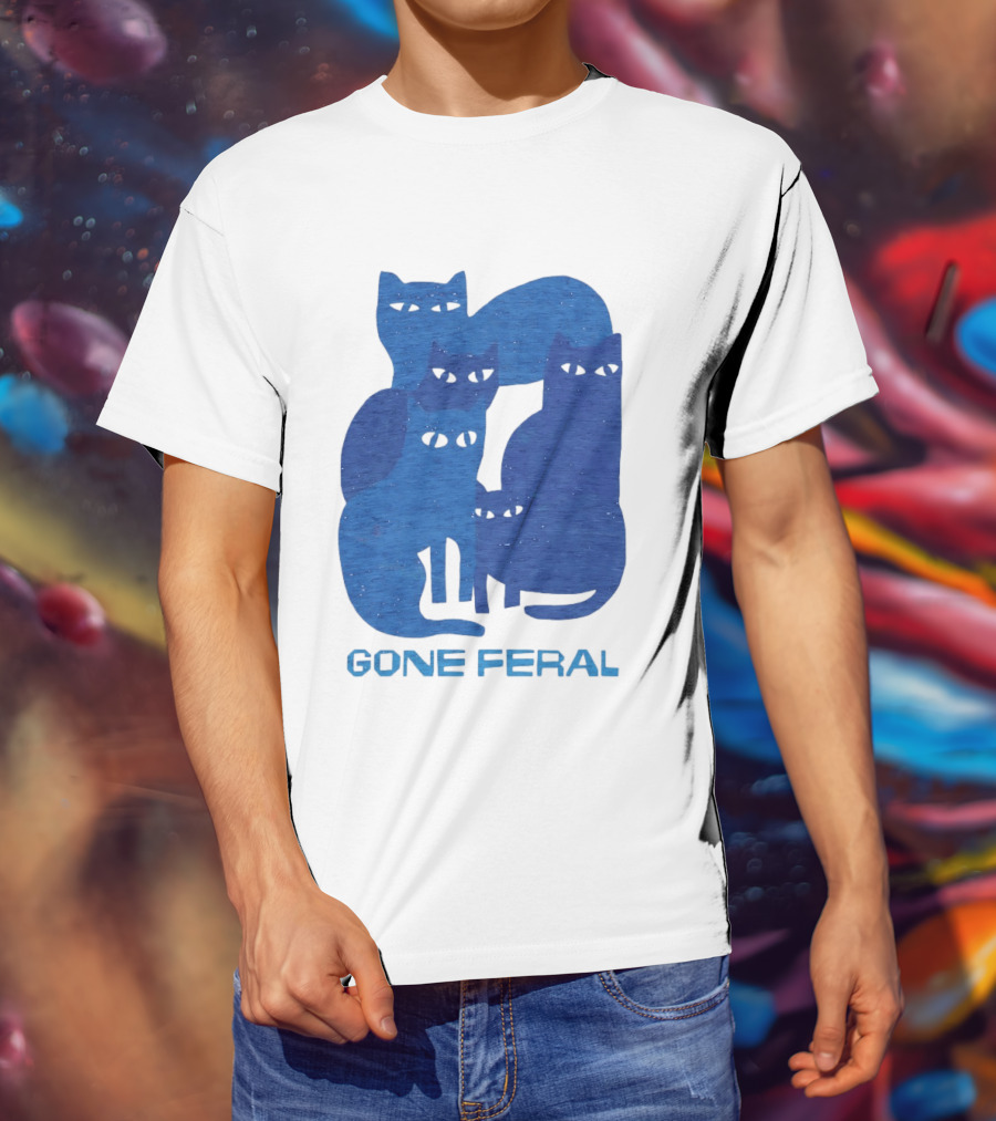 Gone Feral Cats Group T-Shirt