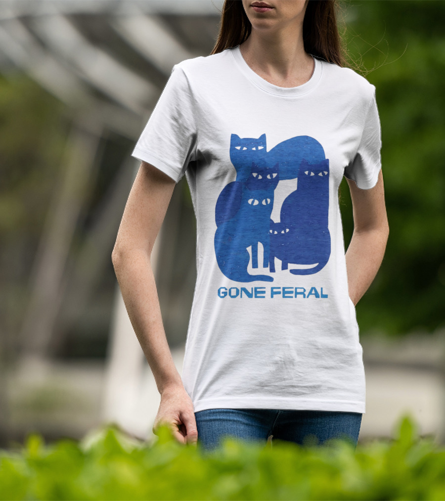 Gone Feral Cats Group T-Shirt