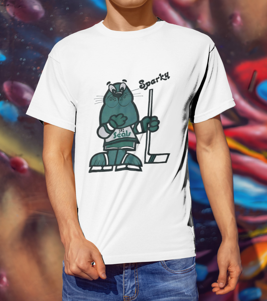 Sparky Seals Hockey Team California Golden Seals T-Shirt