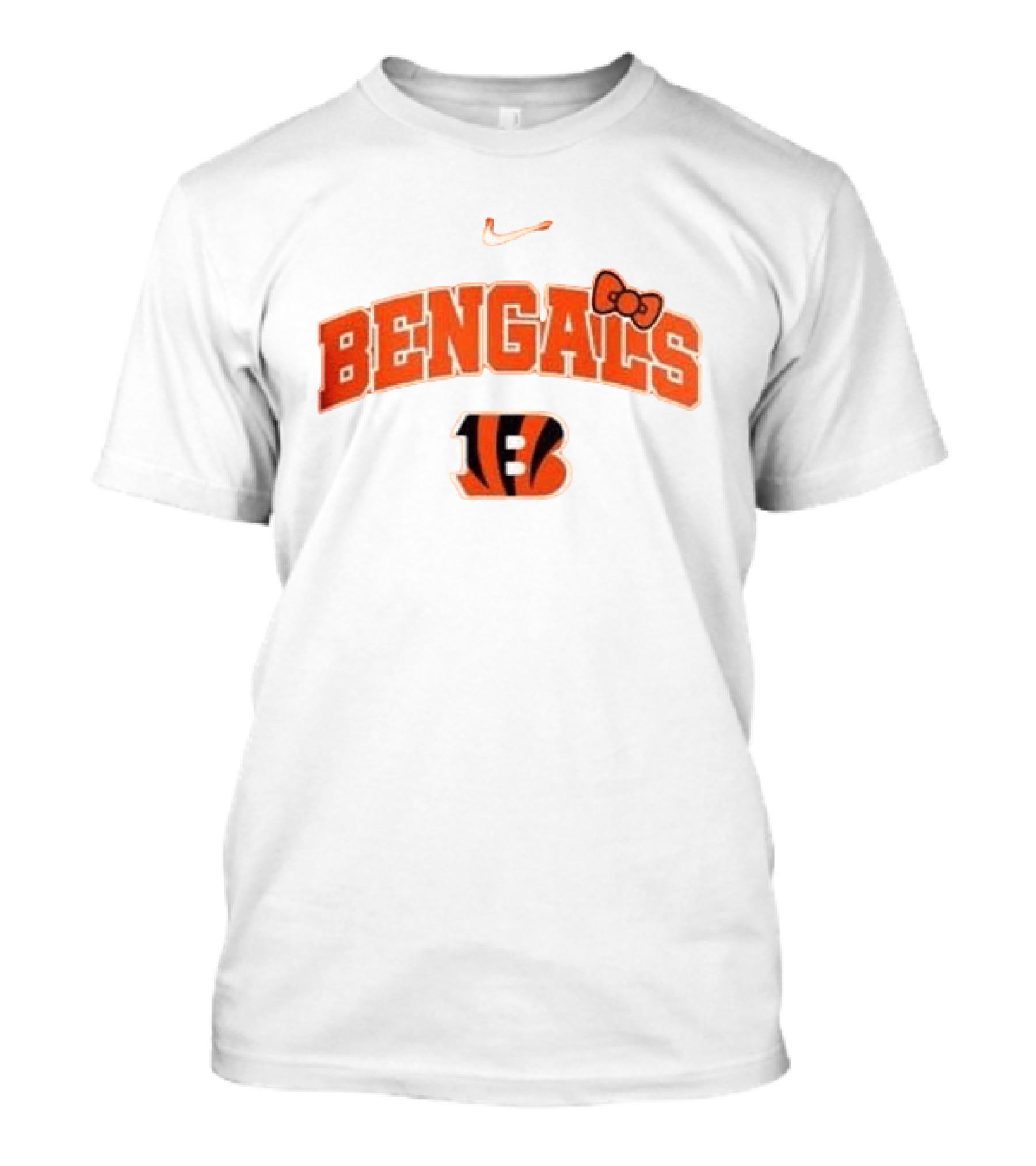 Nike Bengals Hello Kitty Bow Collaboration T-Shirt