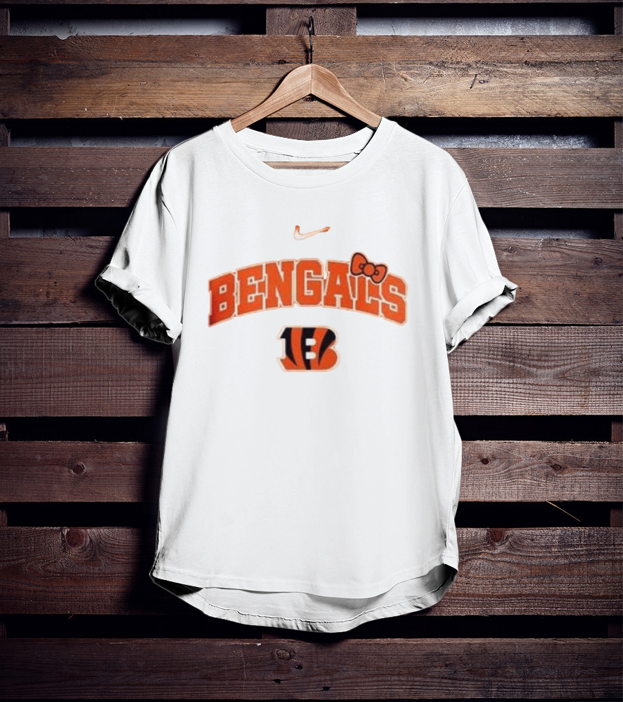 Nike Bengals Hello Kitty Bow Collaboration T-Shirt