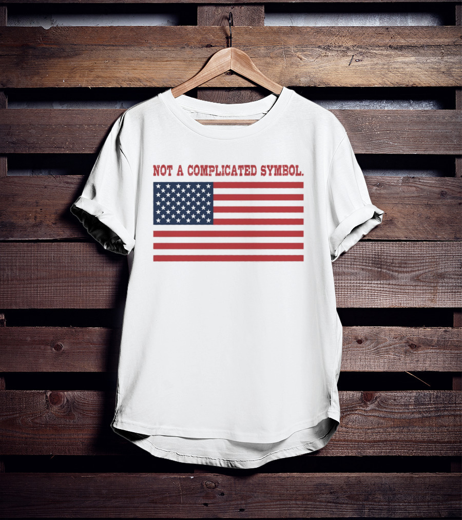 Not A Complicated Symbol United States Flag T-Shirt