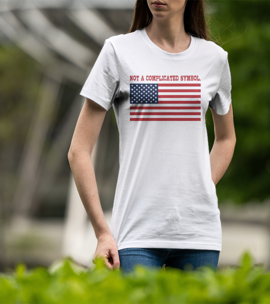 Not A Complicated Symbol United States Flag T-Shirt