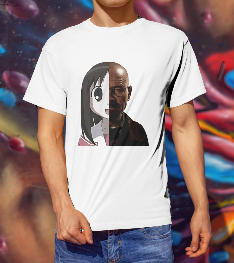Walter White And Ayumu Kasuga Half Face Combo T-Shirt
