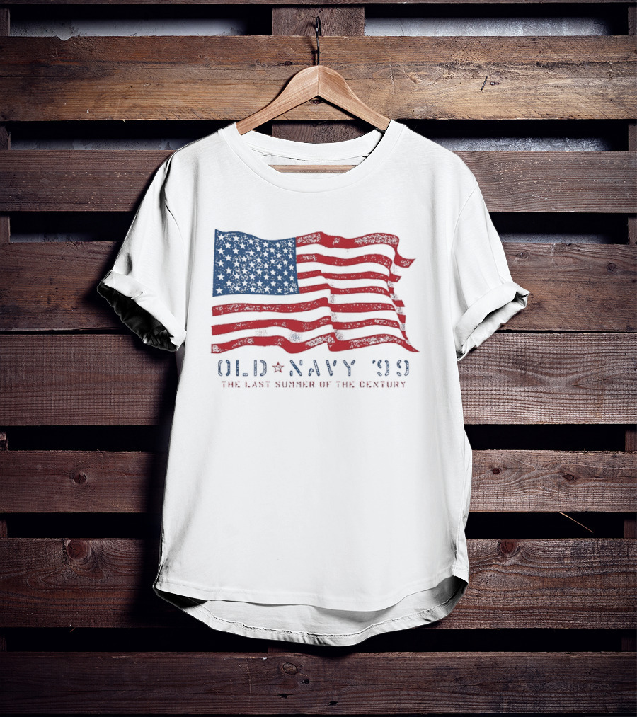Old Navy 99 American Flag The Last Summer Of The Century T-Shirt