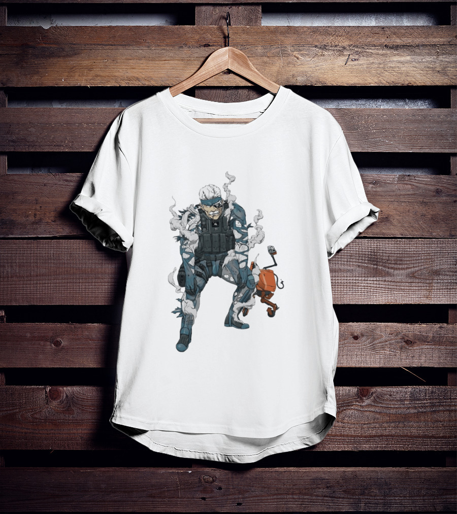 Metal Gear Solid Old Snake Konami Stealth Action Duo T-Shirt