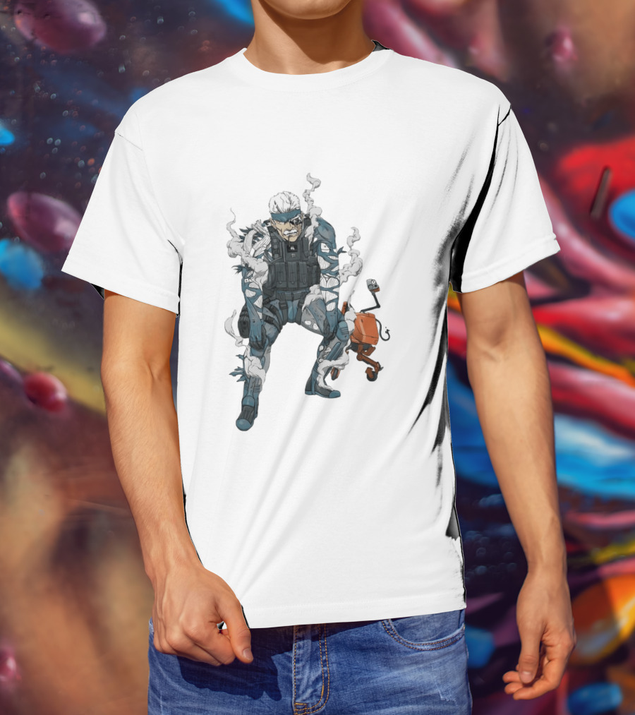 Metal Gear Solid Old Snake Konami Stealth Action Duo T-Shirt