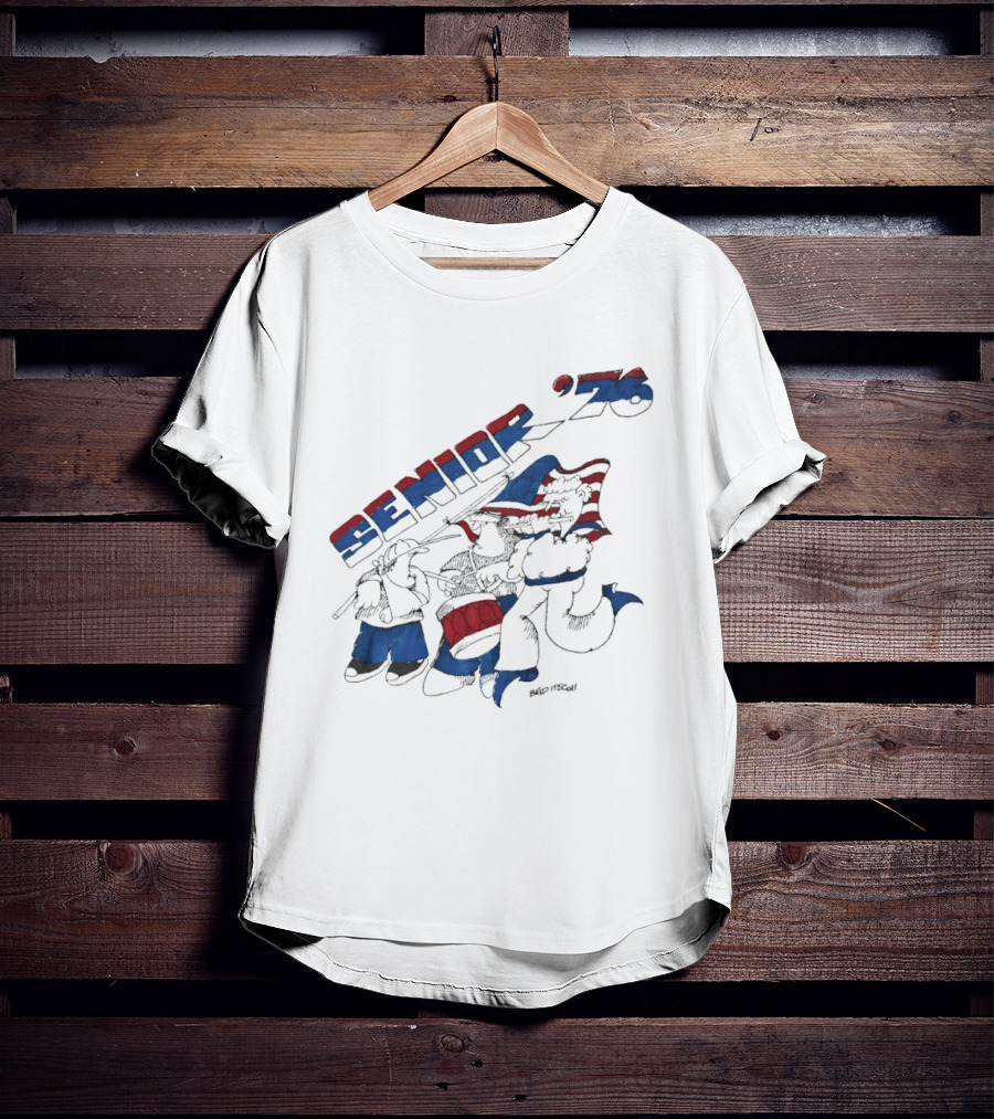 Senior 76 Brad Mccoll 1976 Bicentennial Celebration T-Shirt