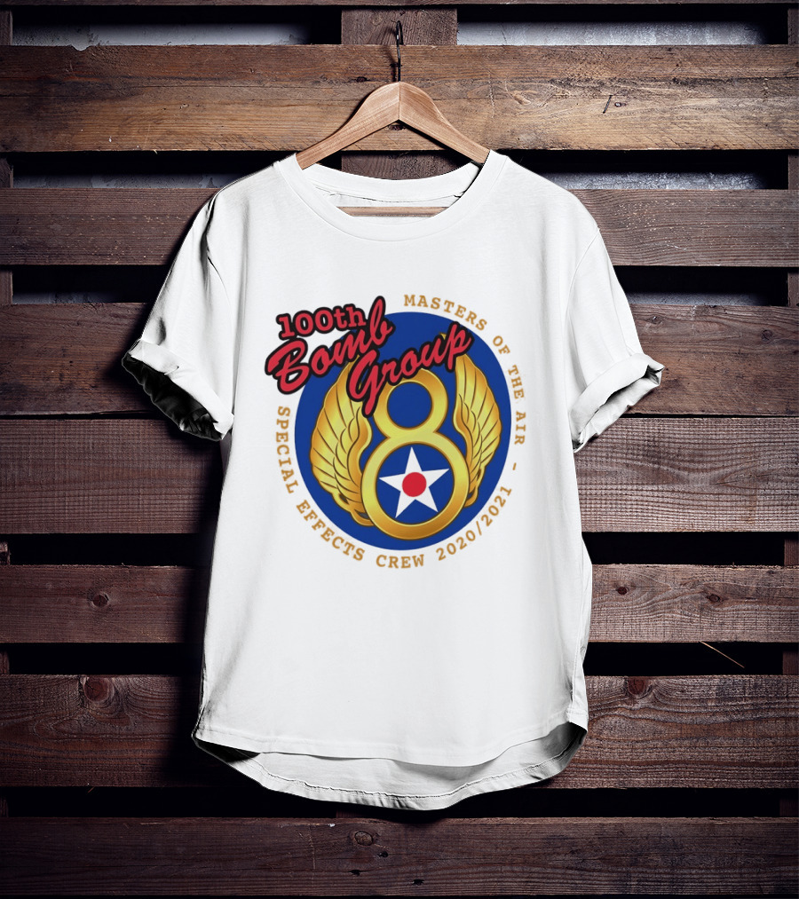 100th Bomb Group Masters Of The Air Eighth Air Force Special Effects Crew 2020 2021 T-Shirt