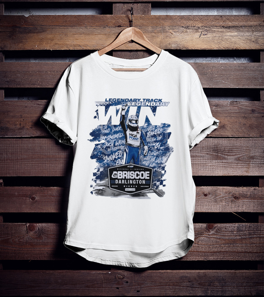Legendary Track Legendary Win Chase Briscoe Darlington Winner Sept 1 2024 Smoked Em T-Shirt