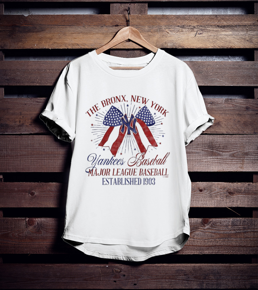 The Bronx New York Yankees Baseball Major League Established 1903 T-Shirt
