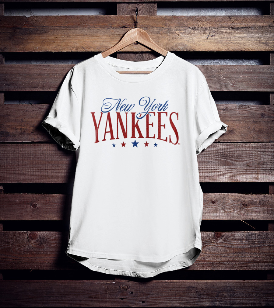 New York Yankees Patriotic 4th Of July American Flag Yankees Stars T-Shirt