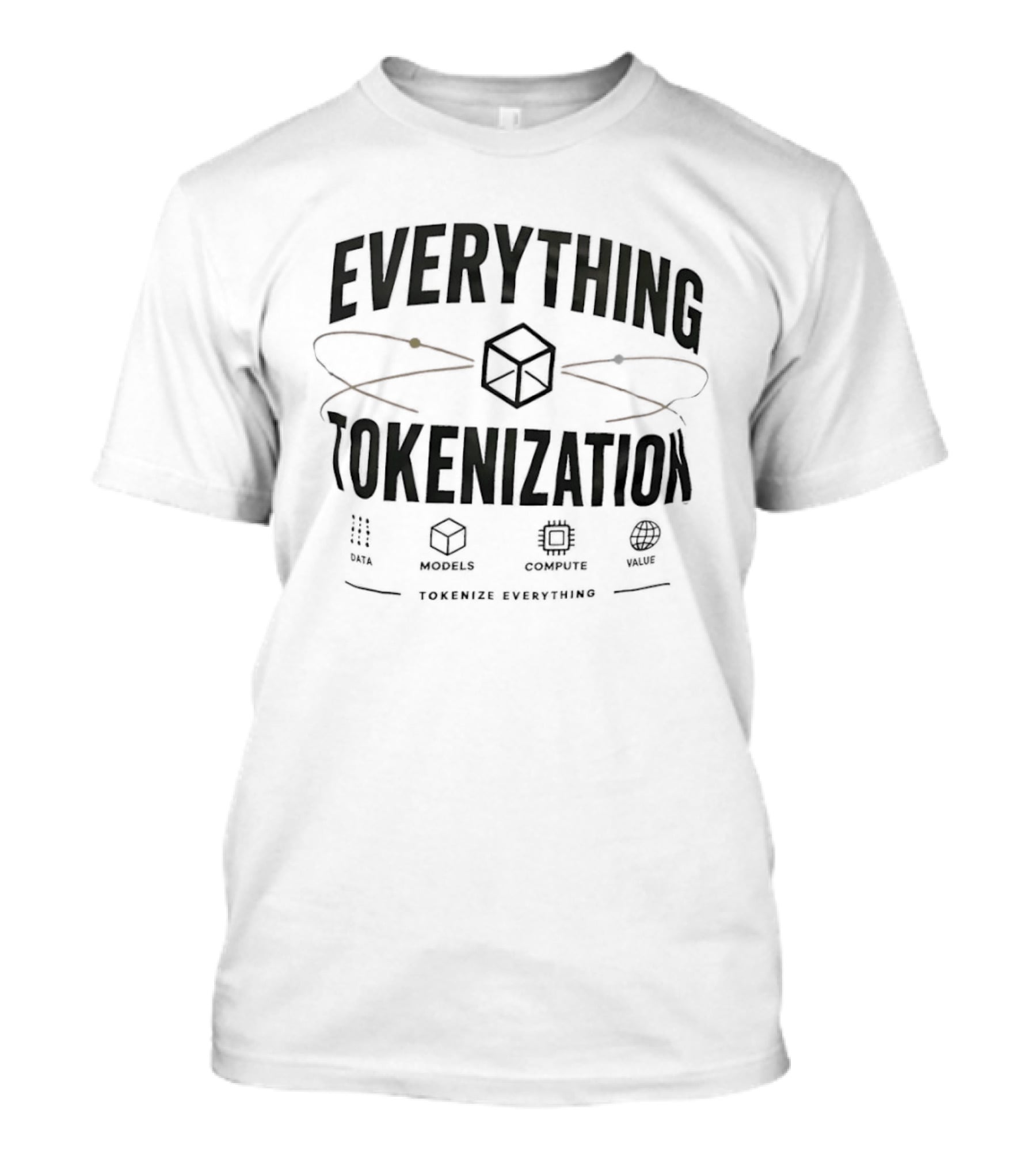 Everything Tokenization Cube Graphic Tokenize Everything T-Shirt