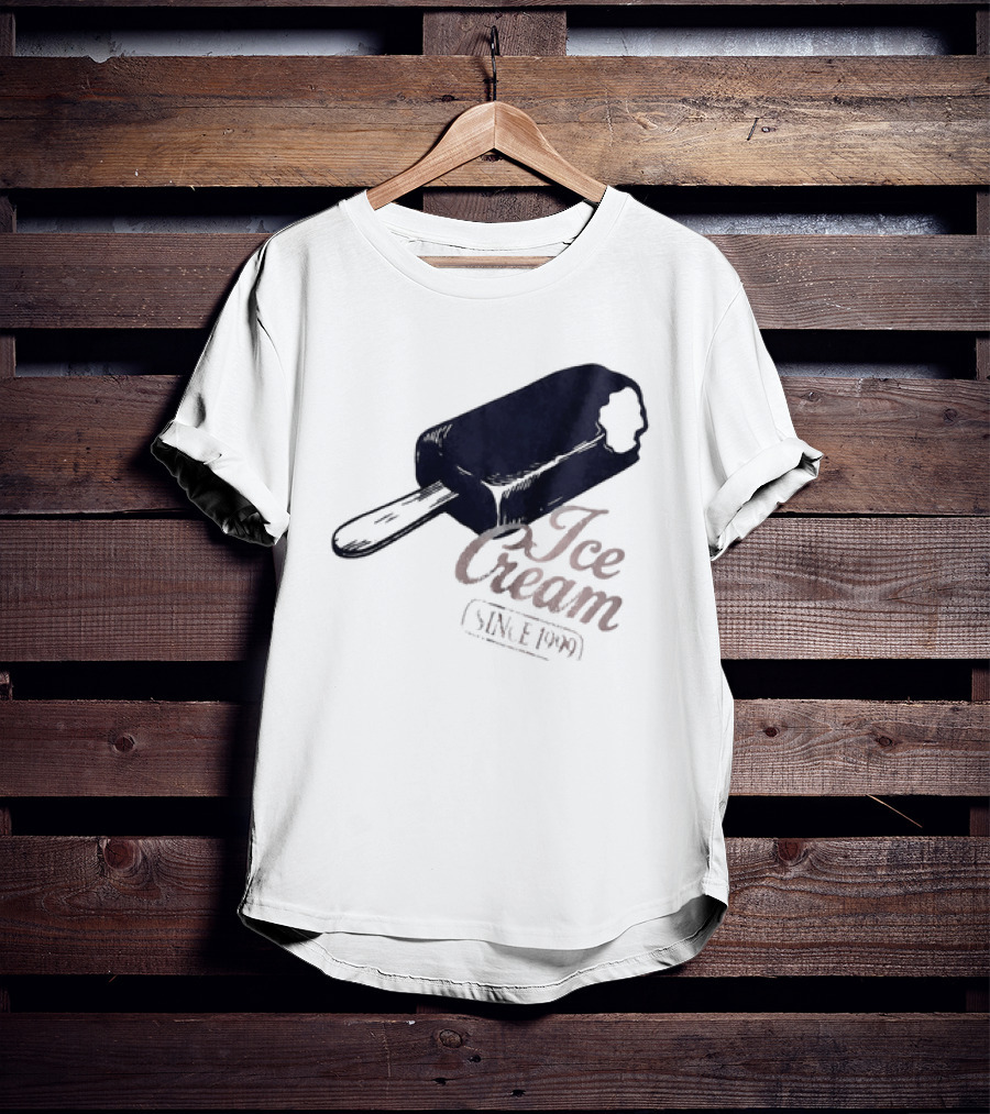 Ice Cream Popsicle Since 1999 Retro Dessert Delight T-Shirt